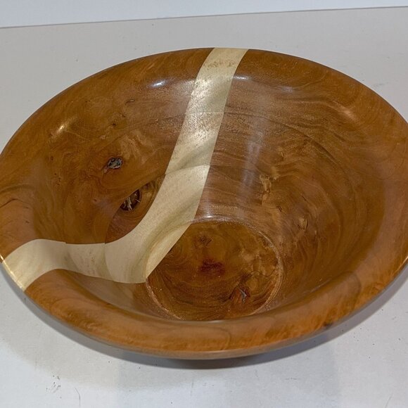 Board Style Segmented Turned Bowl - Picture 2 of 3